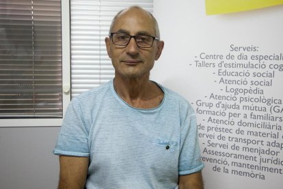 Ermengol Vila es uno de los usuarios de la Associació Alzheimer Tàrrega i Comarca. 