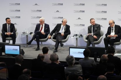 Josep Borrell, en la seua participació en un debat sobre els reptes estratègics per a la Unió Europea.