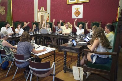 El ple celebrat ahir a la nit a Cervera.