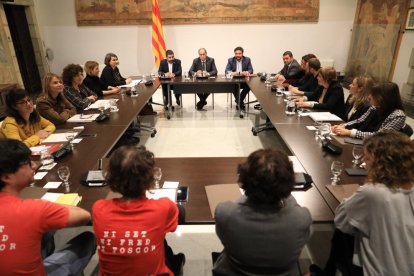 La reunión de ayer de la Generalitat con los ayuntamientos y entidades sociales. 