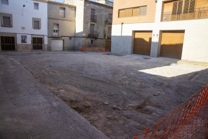 Se actúa en la plaza de la Pau (foto) y la calle de la Santa Creu.