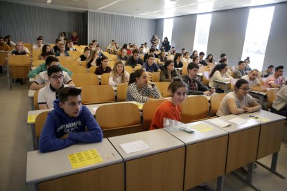 Imagen de la selectividad del año pasado en el campus de Cappont de la Universitat de Lleida. 