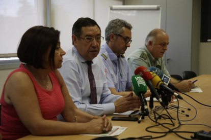 Rueda de prensa posterior a la reunión por la campaña de incendios forestales.