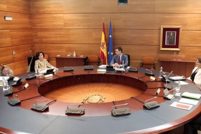 La reunión del Consejo de Ministros de este martes.