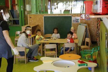 La ‘escola bressol’ de Albarés, cuando reabrió en junio tras el cierre por la pandemia de coronavirus.