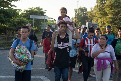 Una nueva caravana de migrantes centroamericanos llega a México