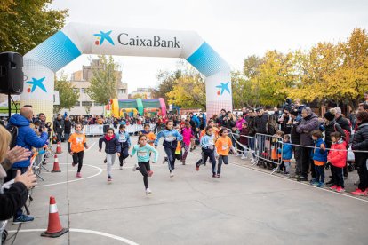 Una de les carreres infantils disputades ahir dins del cap de setmana de la Rodi Mitja Marató.