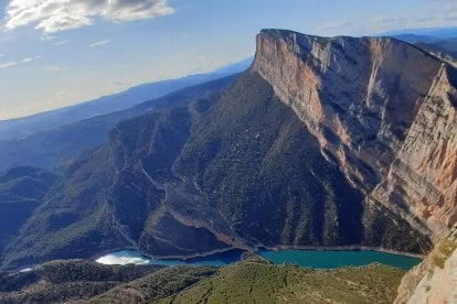 Rescat d’un escalador ferit a Mont-rebei el 9 de març.