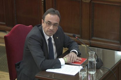 Rull, ayer, durante el interrogatorio en el Tribunal Supremo.