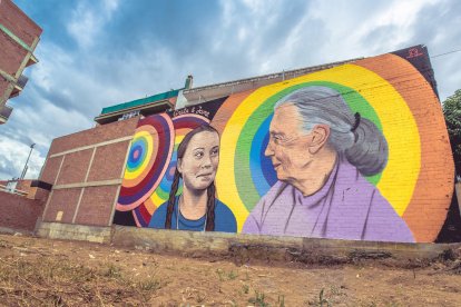 Un mural ecologista y feminista, premio del público en Torrefarrera