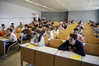 Imagen de archivo de la selectividad el pasado junio en el campus de Cappont de la UdL.