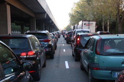 Imatge d’arxiu d’una retenció a Barcelona.