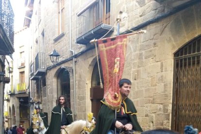 Vista dels participants als Tres Tombs de Solsona.