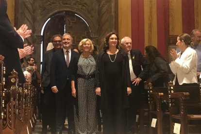 Carmena, junto a Colau, a punto de dar el pregón de las Festes de la Mercè.