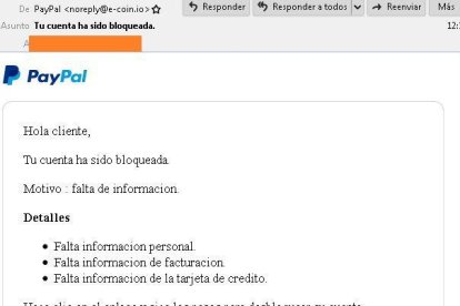 Alerten d'una estafa en el pagament per internet