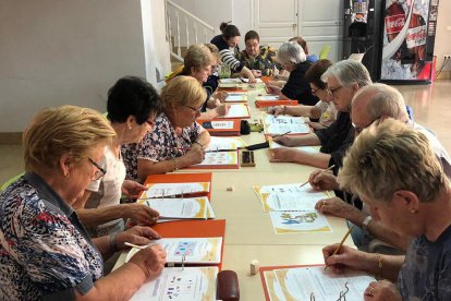 Imagen de archivo de un taller de memoria en Torrefarrera. 