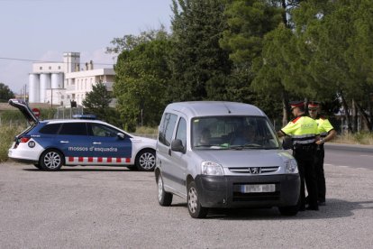 Imatge d’arxiu d’un control d’alcoholèmia dels Mossos d’Esquadra.