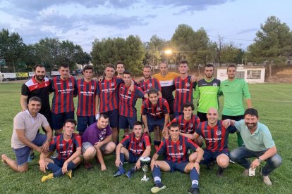 Plantilla del Castelldans, guanyadors del torneig aquest cap de setmana passat.