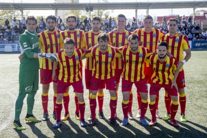 Onze inicial del Lleida en el seu últim partit de la temporada, el passat cap de setmana a Son Malferit.