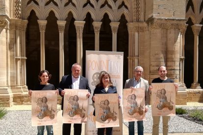 Presentación del Ponent Fest, ayer en la Seu Vella. 