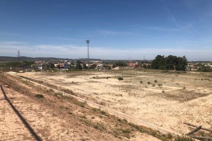 La zona on es construirà el nou camp de futbol 7.