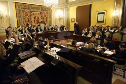 Una vista del ple de la Paeria d'aquest divendres.