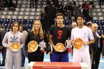 Feliciano López, segon per la dreta, va ser finalista del Master espanyol disputat a Lleida el 2013.