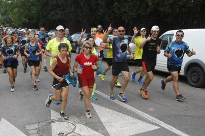 Participantes de la prueba no competitiva de la Trotacaragol el pasado año.