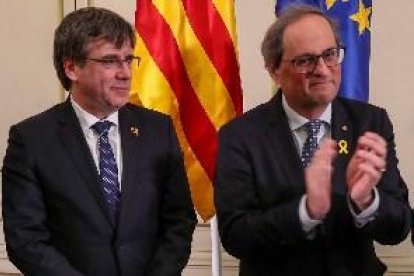 Puigdemont i Torra anomenen el Parlament Europeu 