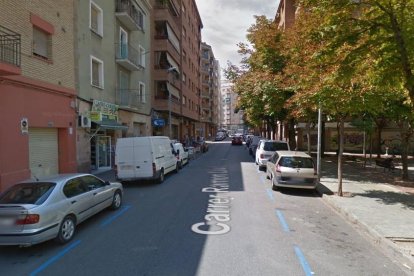 Vista del carrer Ramon Llull de Lleida.