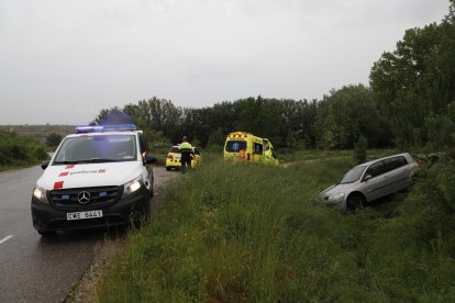 El accidente se produjo ayer por la tarde. 