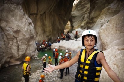 Miles de turistas visitan este barranco durante el año. 