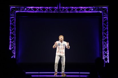 El popular actor y showman, ayer en Balaguer con su monólogo ‘Bona Gent’.