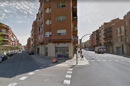 Carrer Corts Catalanes a l'alçada del carrer Alcalde Porqueres