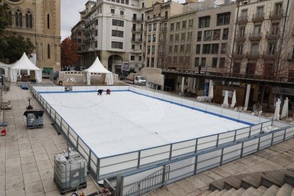 Imatge d'arxiu de la pista de gel de Lleida.