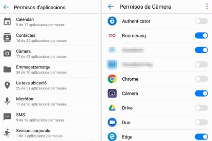 Com treure permisos d'aplicacions a Android?