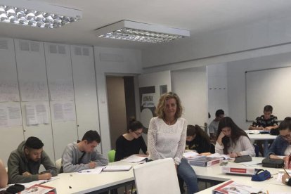 Fotografia d'una aula de Formació Miró de Lleida