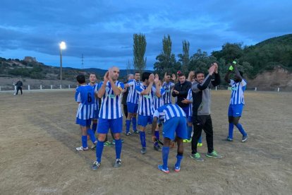 Los jugadores del Vilanova, con Sarr a la derecha, esta temporada.