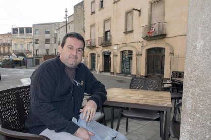 El historiador de Sedó afincado en Sanaüja Jordi Oliva, la semana pasada en Cervera.