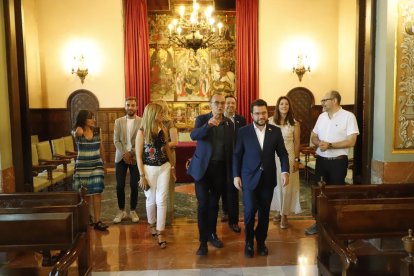 Visita institucional del vicepresident de la Generalitat al ayuntamiento