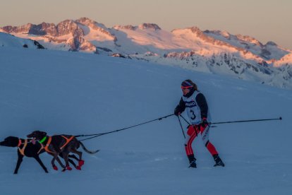 La urgelense Marta Bosch, ayer durante la tercera etapa disputada en Baquèira Beret.