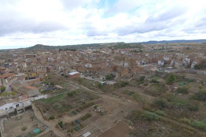 Vista de la zona de l’Albi afectada per la riuada a través d’un dron.