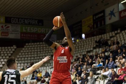 Antonio Hester durant l’última etapa al Girona Bàsquet.