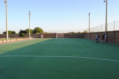 La pista de futbol que es va construir el 2017.