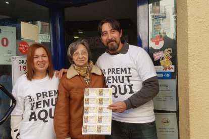 Els propietaris de l’administració de Ripoll que va vendre 33 sèries del tercer premi de la loteria.