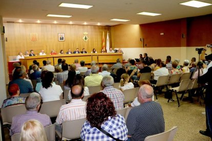 Imatge d’arxiu del ple d’investidura de l’alcalde d’Alpicat.