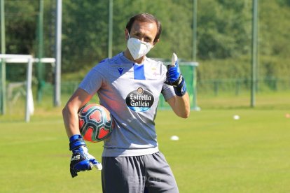 Yvan Castillo, entrenador de porteros en el Deportivo de La Coruña.