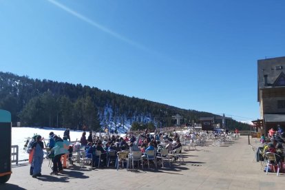 Les instal·lacions de Port Ainé durant la jornada d’ahir.