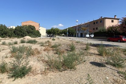 Els terrenys del pàrquing del carrer de les Eres.