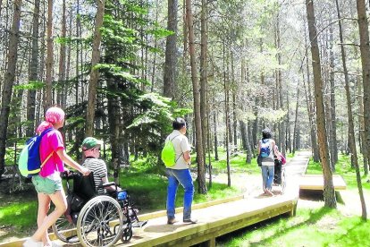 Imagen de archivo de turistas del Parc Natural de l’Alt Pirineu.